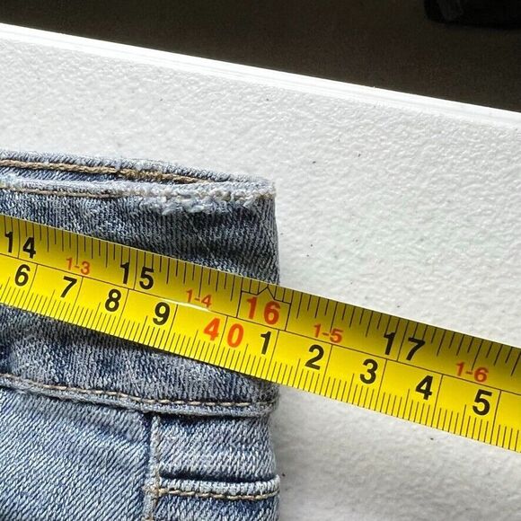 Jou Jou Women's Flared Bottom Jeans Print Embroidered Floral 11/12 Boho, Hippie - Picture 11 of 16